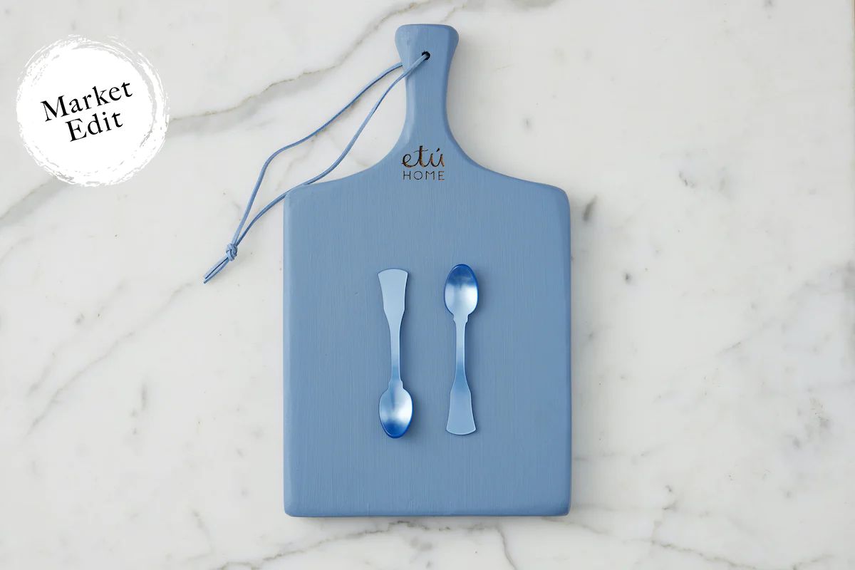 Parisian Acrylic Dip/Espresso Spoon, Light Blue | etúHOME