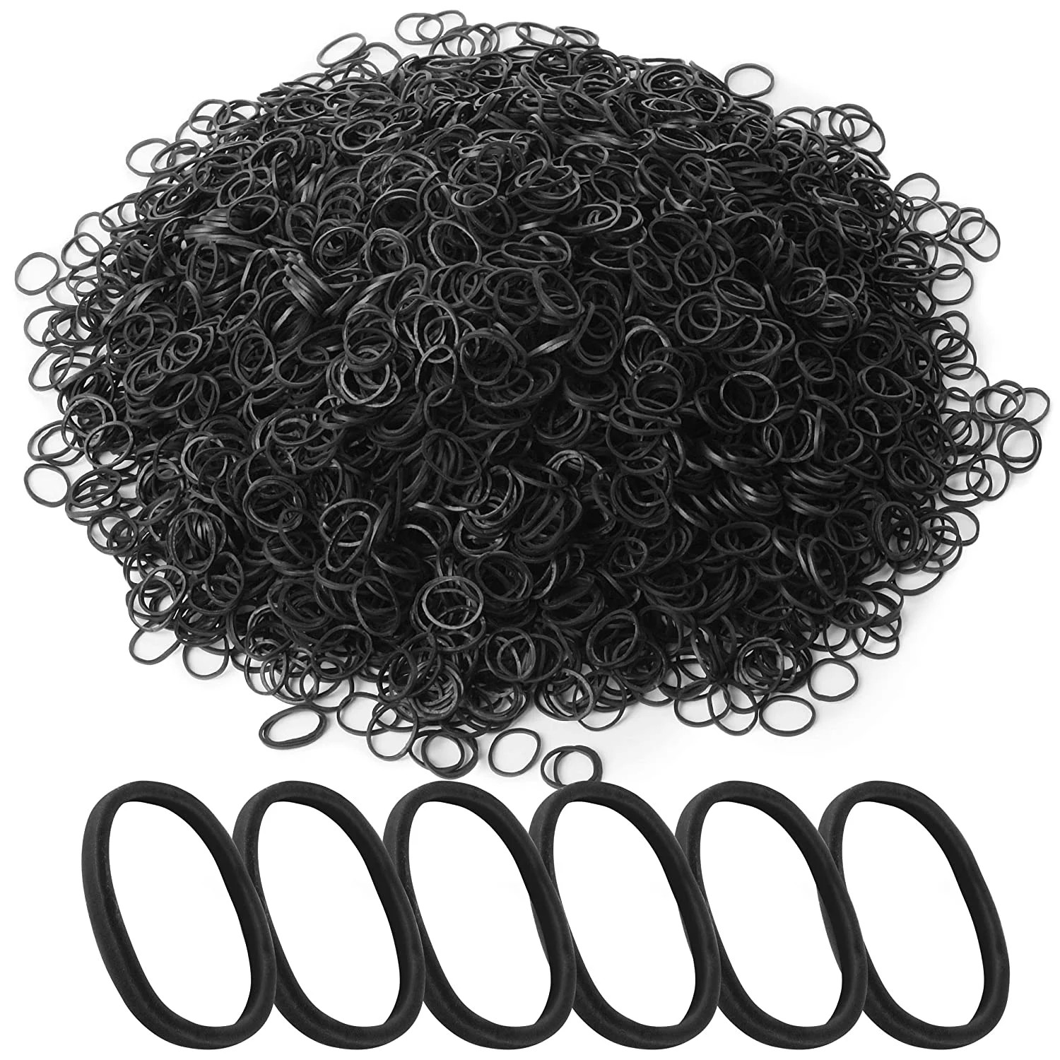 Mr. Pen- Rubber Bands for Hair, 2400 Pack, Black Rubber Bands, Hair Rubber Band | Walmart (US)