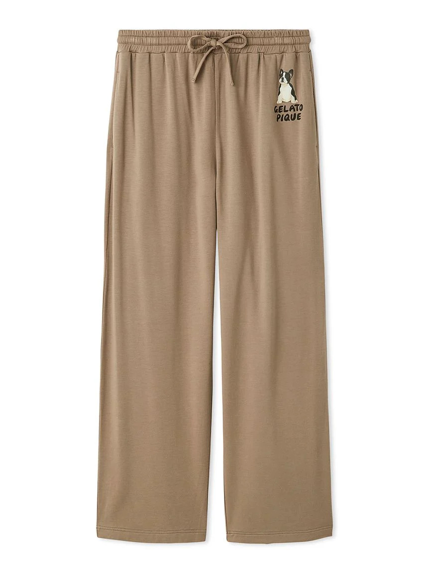 Men's DOG One-point Print long pants | Gelato Pique