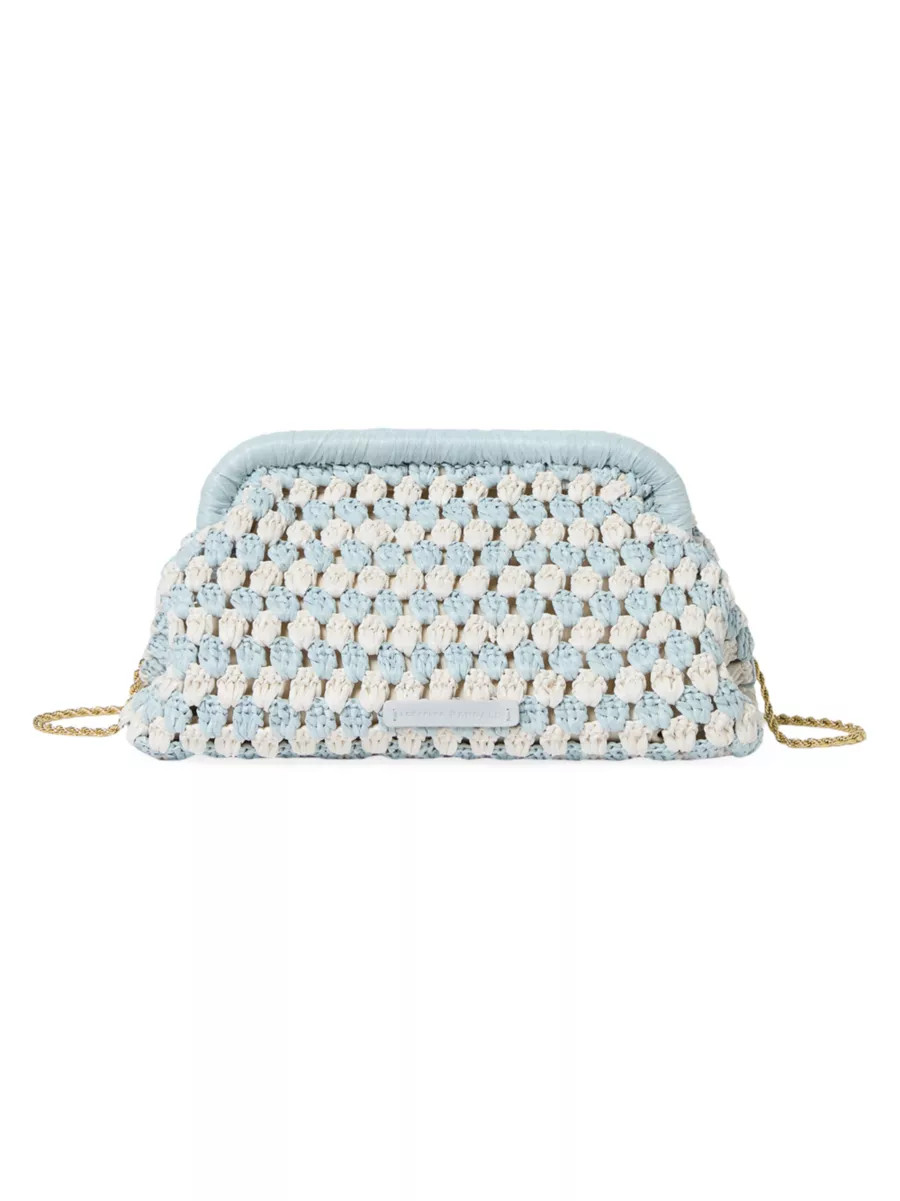 Glenda Crochet Two-Tone Clutch | Saks Fifth Avenue