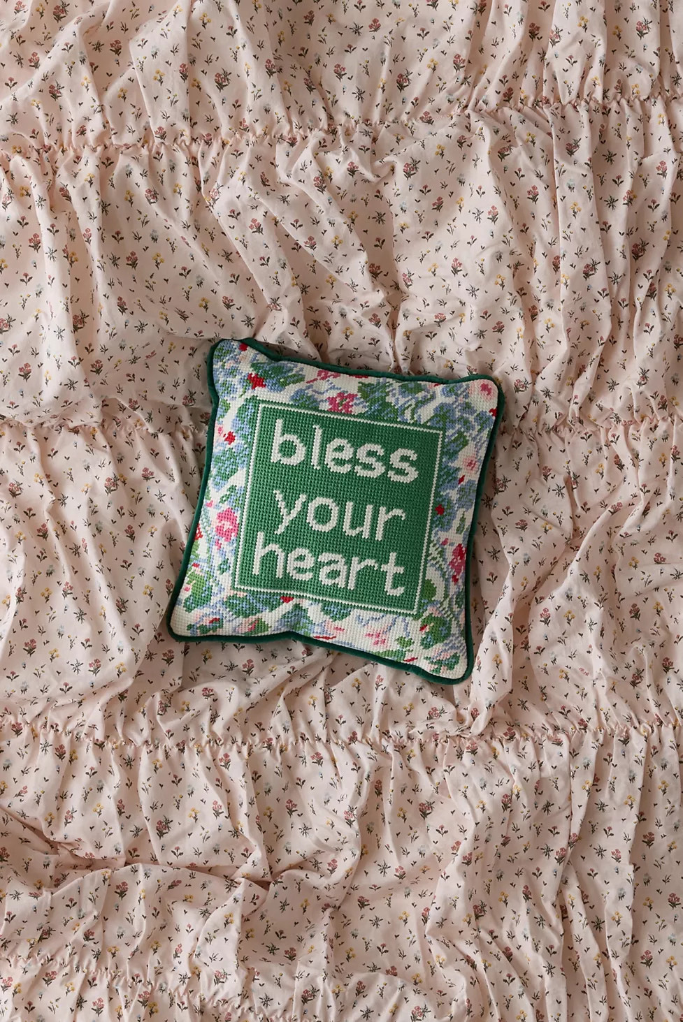 Needlepoint Throw Pillow By Furbish | Urban Outfitters (US and RoW)