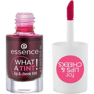 essence What A Tint! Lip & Cheek Tint 01 Kiss From A Rose - 0.16 fl oz: Vegan, Oil-Free, Paraben-Free, Gluten-Free | Target