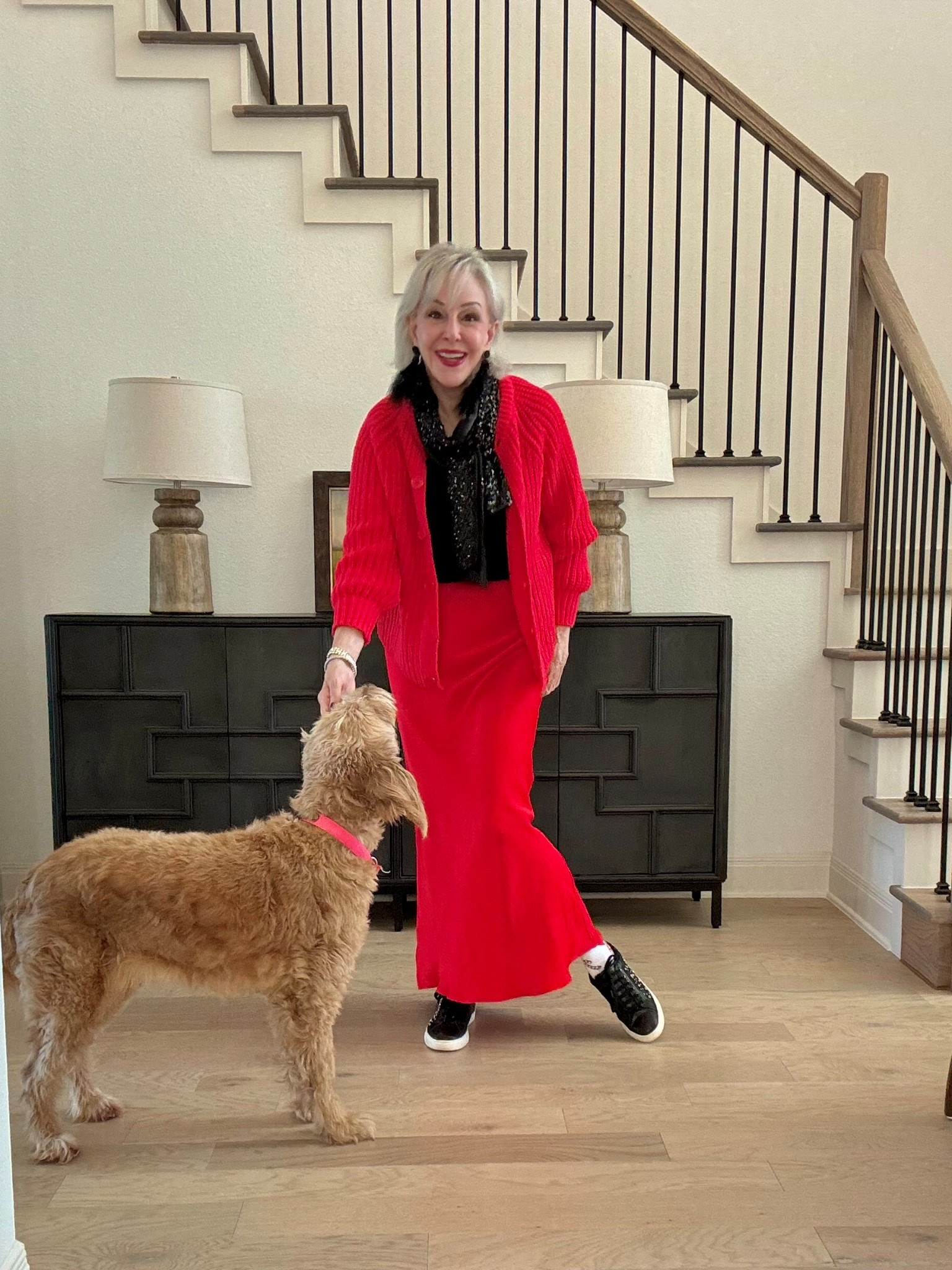 Cardigan Sweater for Women Long Sleeve Button Y2K Chunky Knit Sweater Fall Casual Open Front Outwear Knitwear.
Satin maxi skirt, black sneakers, black satin camisol. Under $50

#LTKOver40 #LTKSeasonal #LTKgrwm