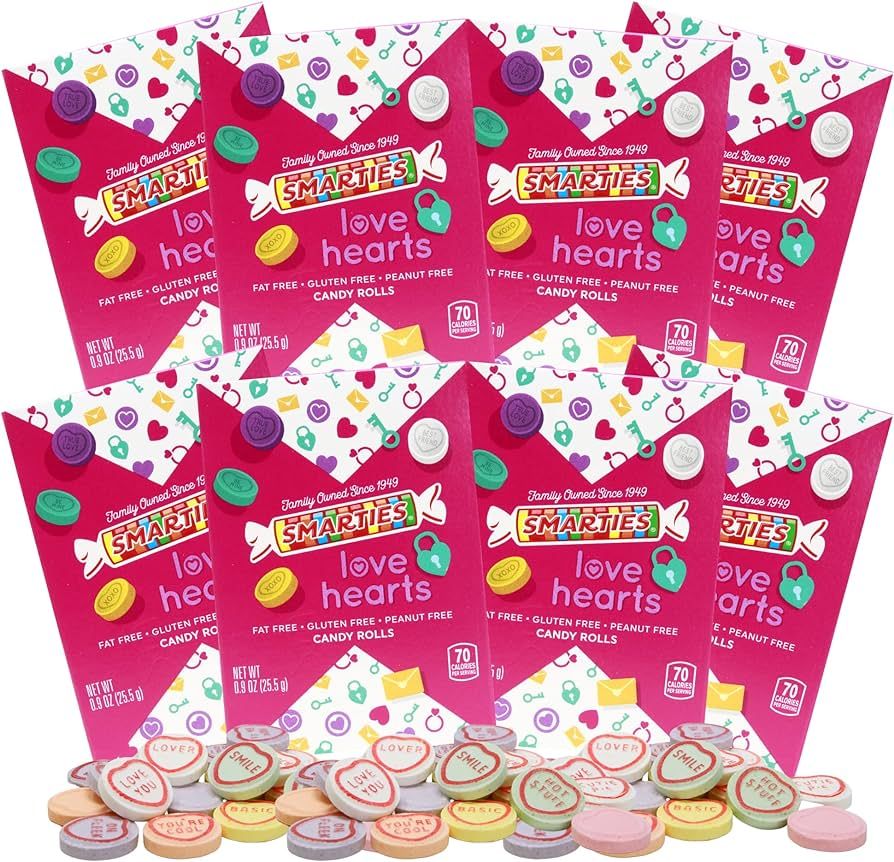 Valentine’s Day Smarties Conversation Hearts Candy (8 Pack) | Amazon (US)