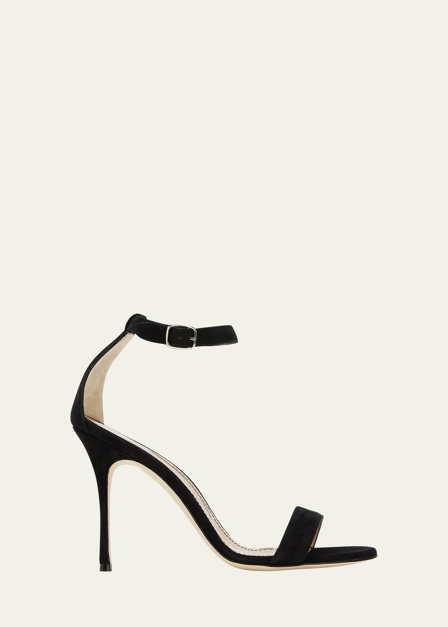 Manolo Blahnik Chaos Suede Stiletto Sandals | Bergdorf Goodman