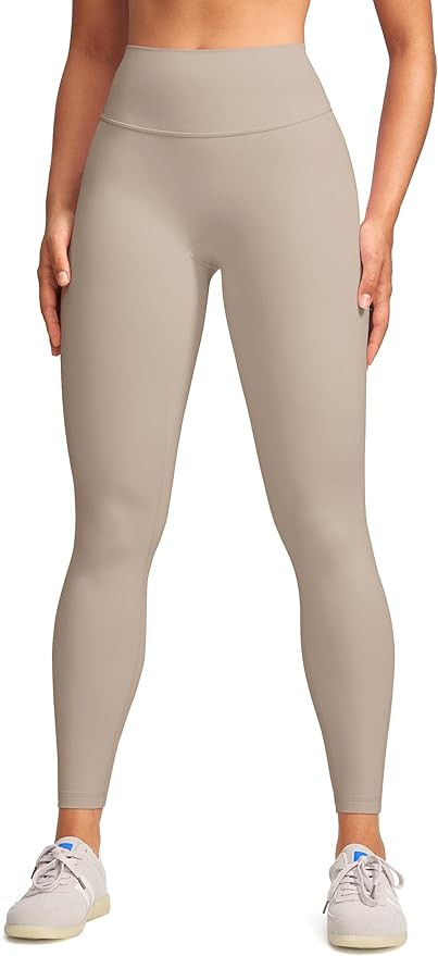 Womens High Waist No Front Seam Scrunch Butt Leggings Workouts 25 Inches V-Back Scrunch Booty Gym... | Amazon (US)