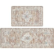 Pauwer Anti Fatigue Kitchen Mat Set of 2 Non Slip Kitchen Mats for Floor Cushioned Kitchen Rugs C... | Amazon (US)