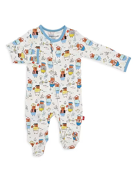 Baby Boy's Pirates Looty Modal Magnetic Footie | Saks Fifth Avenue