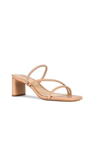 Schutz Chessie Mid Sandal in True Beige from Revolve.com | Revolve Clothing (Global)