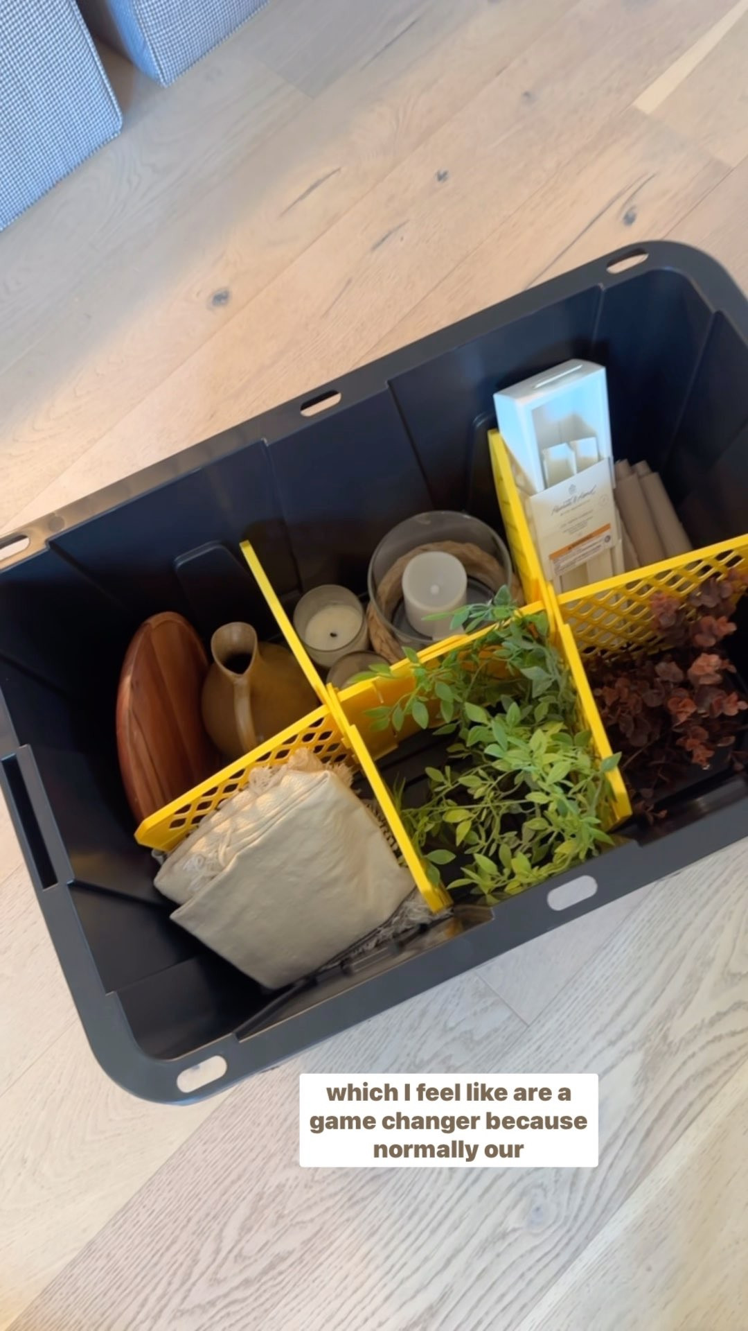 I grabbed these tote dividers at @loweshomeimprovement for the first time this season and they’re perfect for creating way more organized storage! Also linking our go-to storage rack and a cute little mini tote for stocking stuffers 😍  #ad #lowespartner  

 #LTKSeasonal #LTKHome #LTKFindsUnder100