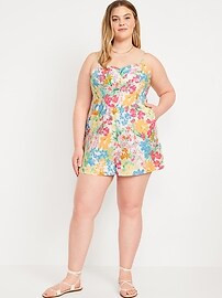 Fit & Flare Cami Romper | Old Navy (CA)
