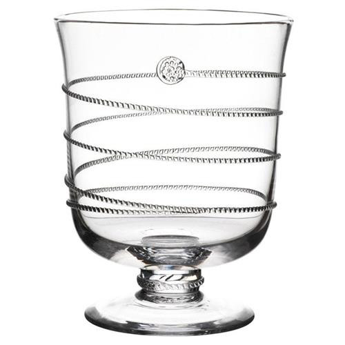 Juliska Amalia French Country Clear Bohemian Glass Hurricane Candleholder | Kathy Kuo Home