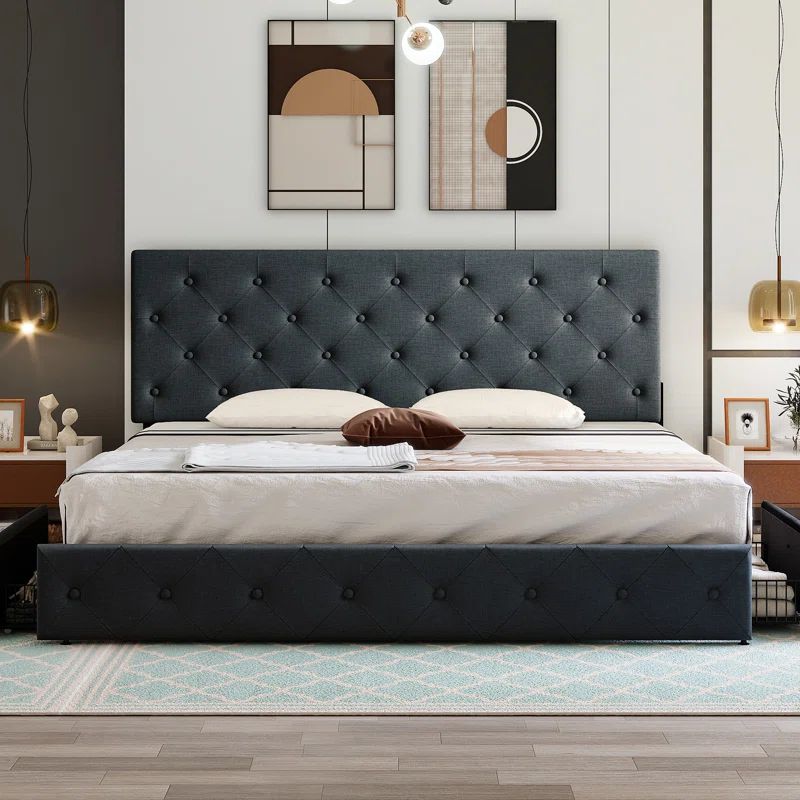 Upholstered Platform Storage Bed | Wayfair North America