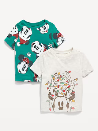 Disney© Mickey & Minnie Mouse Unisex Christmas T-Shirt 2-Pack for Toddler | Old Navy (US)