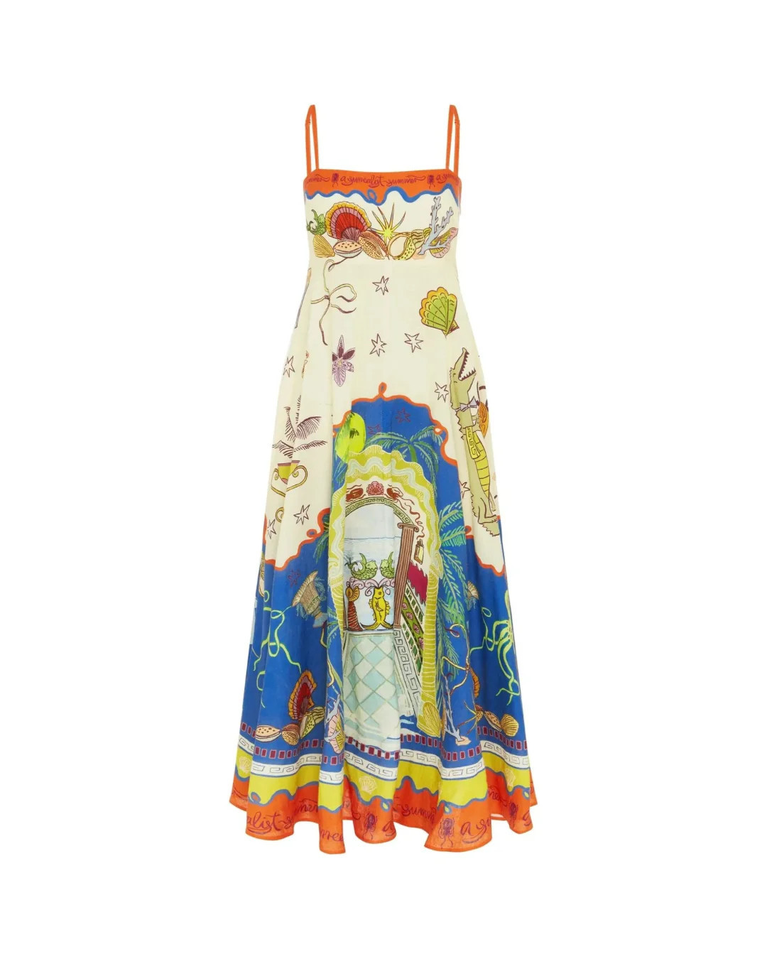SURREALIST SUMMER SUNDRESS MULTI / 0 | FEBE Clothing