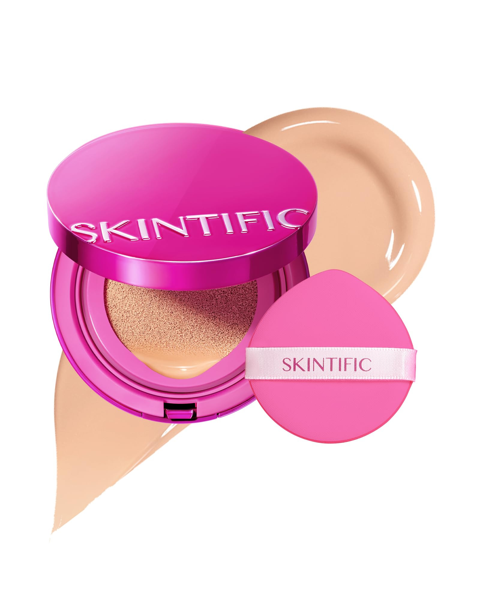 SKINTIFIC Cover Glow Perfect Cushion Foundation – Natural Radiant Finish, Medium-to-High Builda... | Amazon (US)