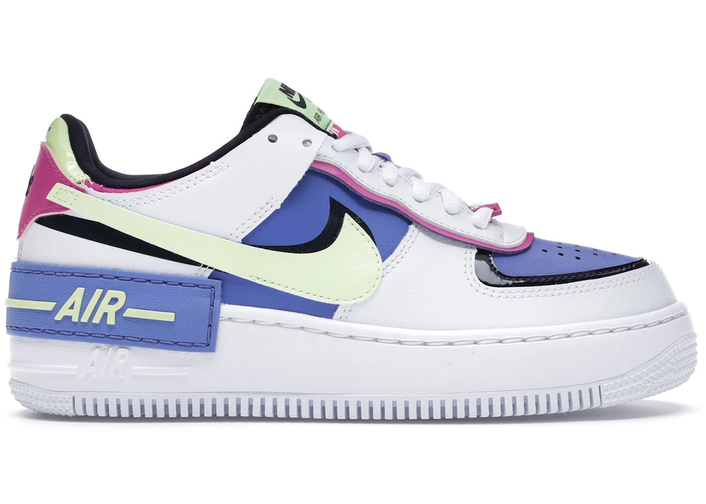 Nike Air Force 1 Low ShadowWhite Sapphire Barely Volt (W) | StockX