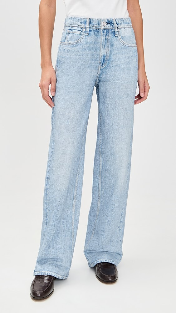 Miramar Terry Pull On Wide Leg Jeans | Shopbop
