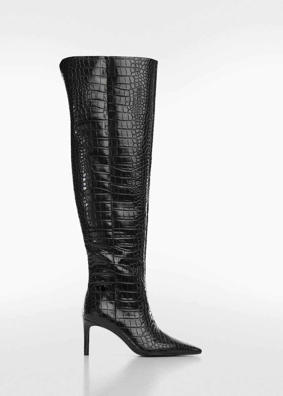 Coco-effect heeled boots -  Women | Mango USA | MANGO (US)