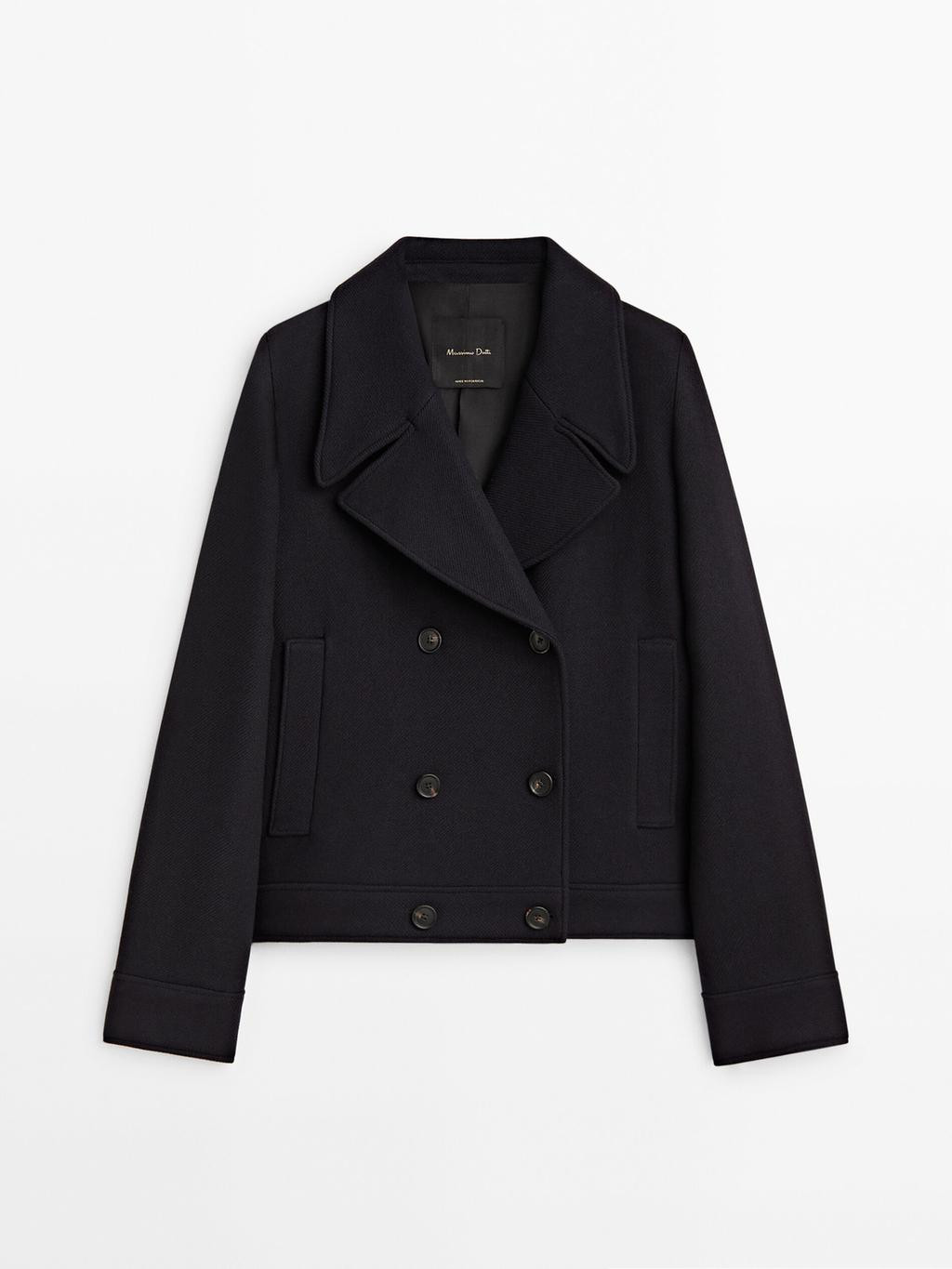 Kurzer Mantel in 3/4-Länge im Matrosen-Look | Massimo Dutti DE