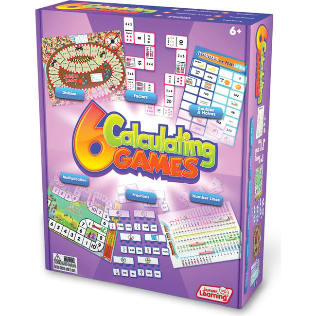 6 Calculating Games Board Game for Ages 6-8 Grade 2 Grade 3 Learning | Maisonette
