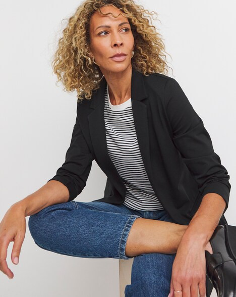 Black Ponte Edge to Edge Blazer | JD Williams (UK)