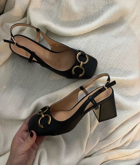 Obsessed! Gucci dupes. Slingbacks classic shoes. #blockheels #slingbacks #gucci #dupe #founditonamazon 

#LTKstyletip #LTKunder50 #LTKshoecrush