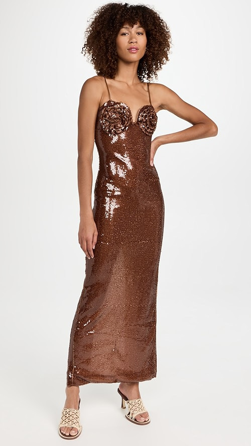 Sequins Rosette Dress | Shopbop