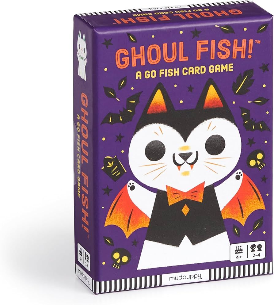 Mudpuppy Ghoul Fish! – A Spooky Ghost Cat Version of Classic Kids Go Fish Card Game with Color ... | Amazon (US)