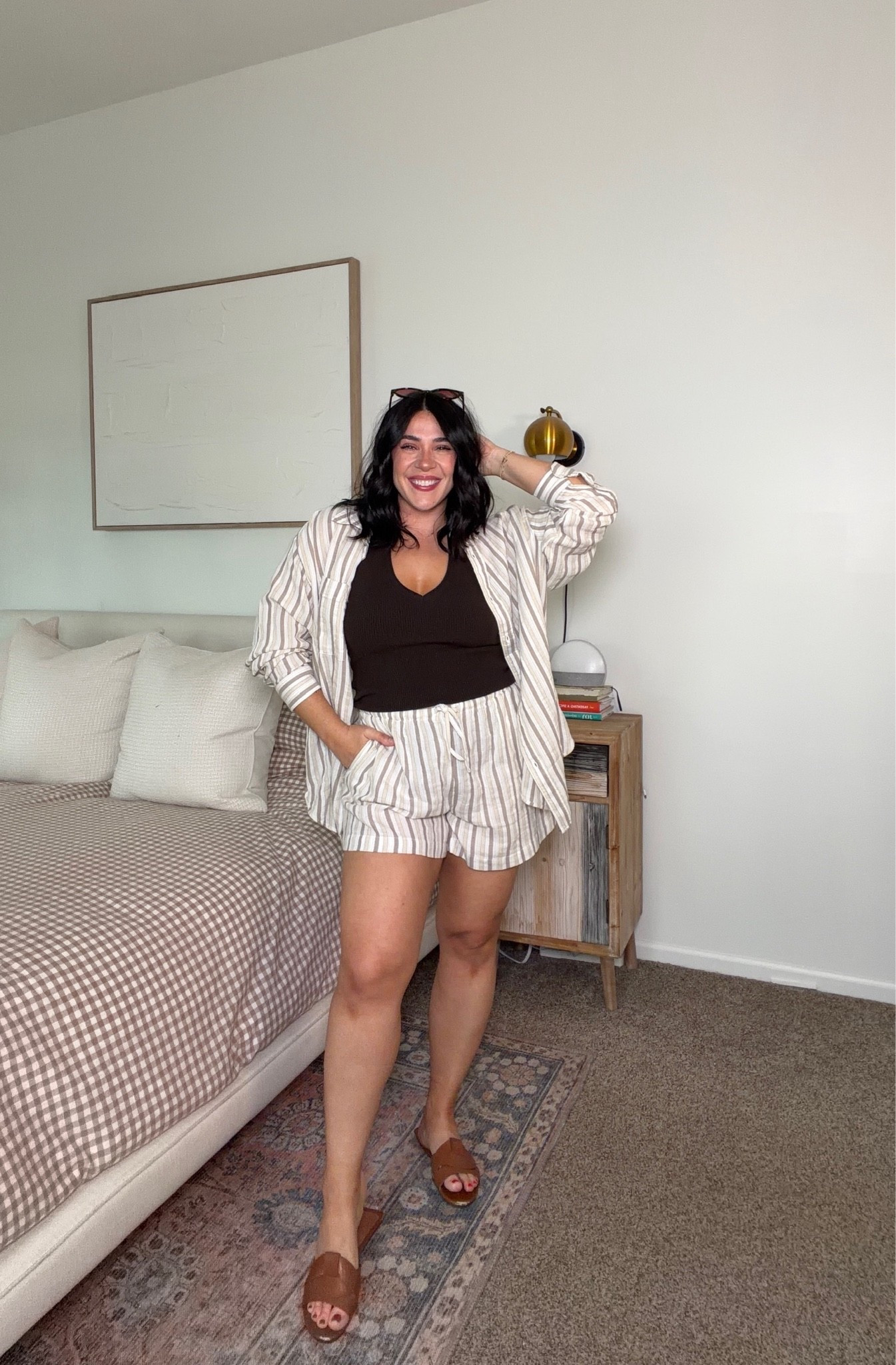 I'm living in these types of sets for spring & summer, so easy to mix and match. Quality is incredible and so cute! Size L

#LTKootd #LTKSeasonal #LTKMidsize