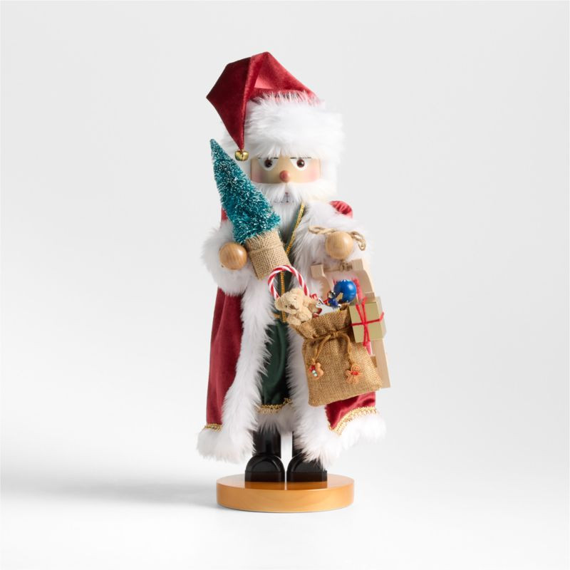 Forest Santa Handmade Christmas Nutcracker + Reviews | Crate & Barrel | Crate & Barrel
