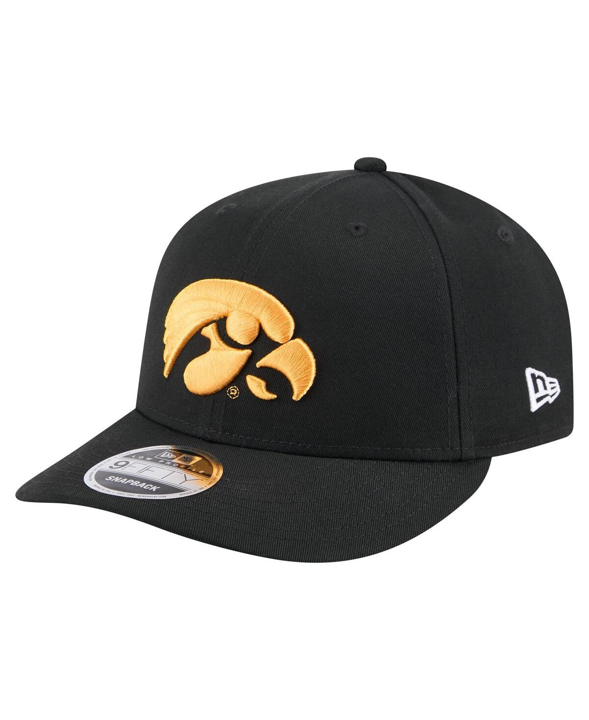 New Era Men's Black Iowa Hawkeyes Low Profile 9FIFTY Snapback Hat - Black | Macy's