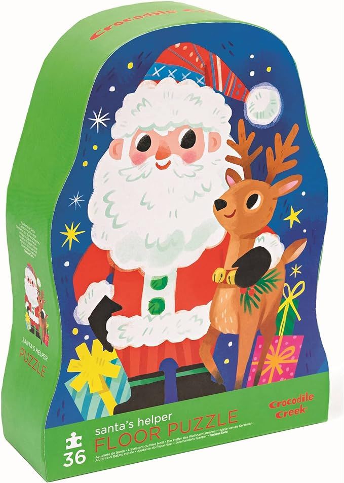 Crocodile Creek Santas Flying Reindeer Puzzle Box 36Pc, 1 EA | Amazon (US)