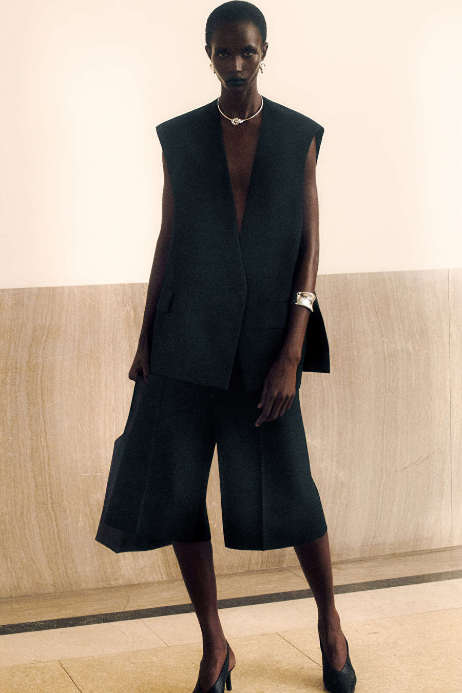 LONGLINE WOOL-BLEND TWILL WAISTCOAT | COS UK