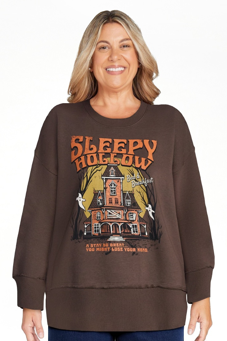 Women's Halloween Sleepy Hollow Graphic Fleece from Way to Celebrate, Sizes S-4X | Walmart (US)