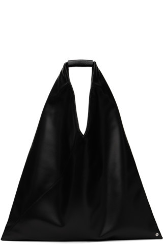 MM6 Maison Margiela - Black Medium Triangle Tote | SSENSE