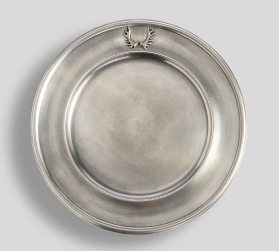 Stag Icon Charger Plates - Set of 4 | Pottery Barn (US)