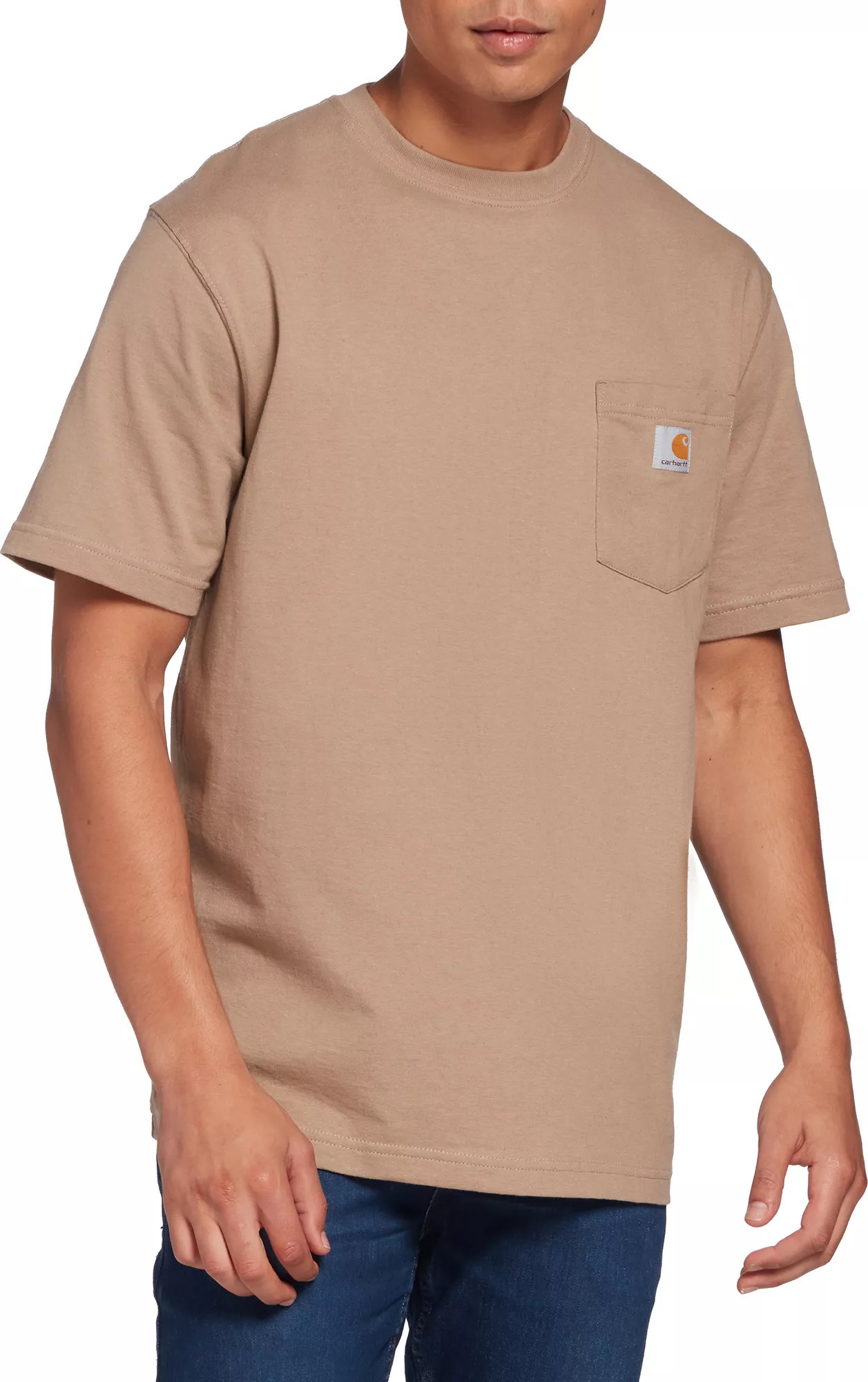 Carhartt Men's K87 Pocket T-Shirt, XXL, Desert | Great Father's Day Gift | Public Lands