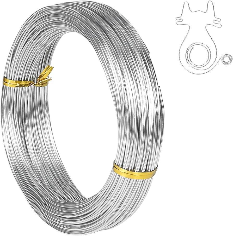 Tenn Well 18 Gauge Aluminum Craft Wire, 165 Feet 1mm Bendable Jewelry Wire | Amazon (US)