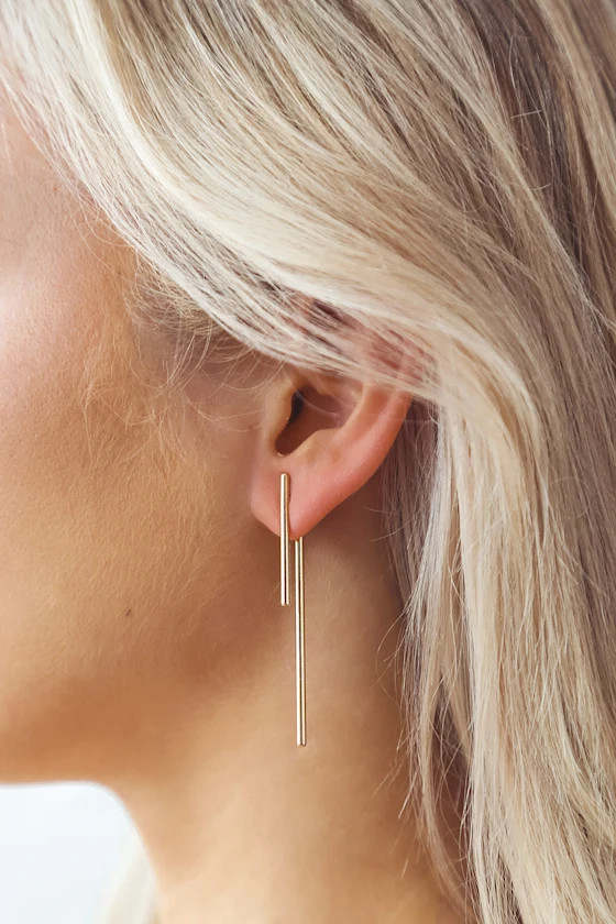 Sense of Style Gold Earrings | Lulus (US)