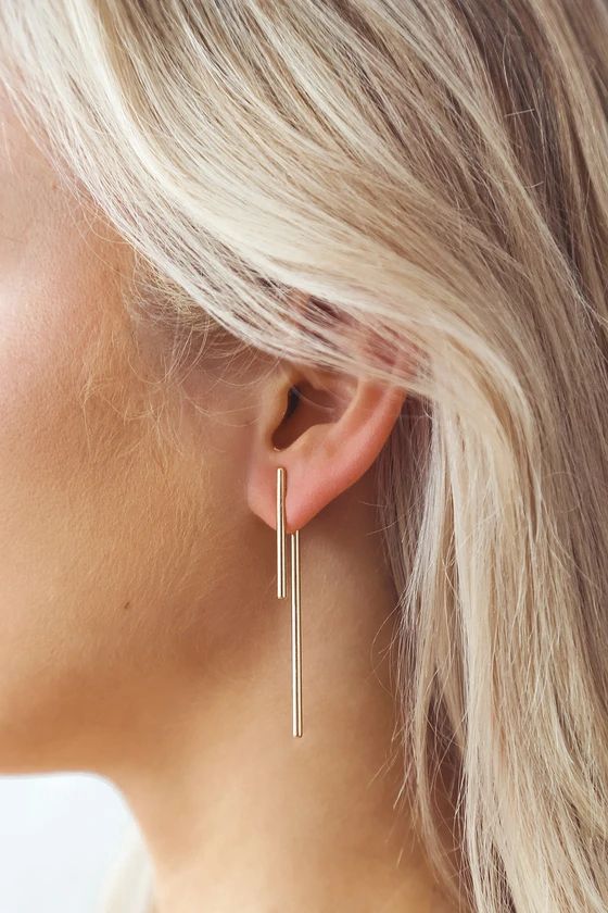 Sense of Style Gold Earrings | Lulus (US)