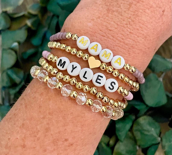 Personalized Bracelet Name Bracelet Mama Gift Customized | Etsy | Etsy (US)