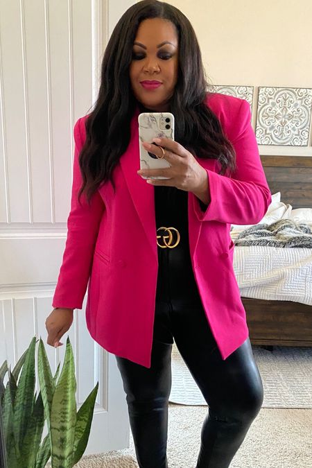 Nordstrom is spring ready for us curvy girls! I am obsessed with this hot pink Jacket by Elloqui 💕

#LTKcurves #LTKSeasonal #LTKFind