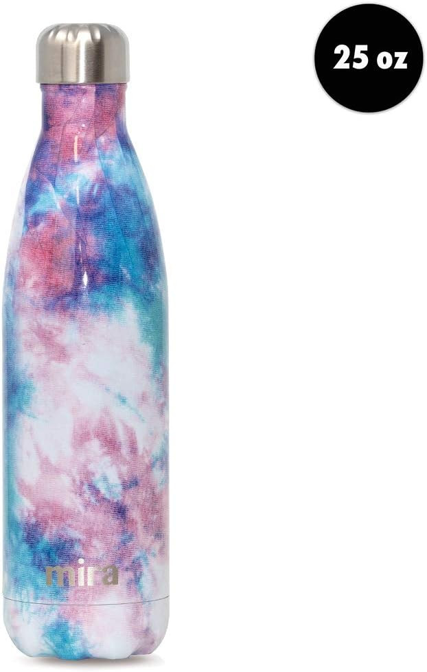 MIRA 25 Oz Stainless Steel Vacuum Insulated Water Bottle - Double Walled Cola Shape Thermos - 24 ... | Amazon (US)