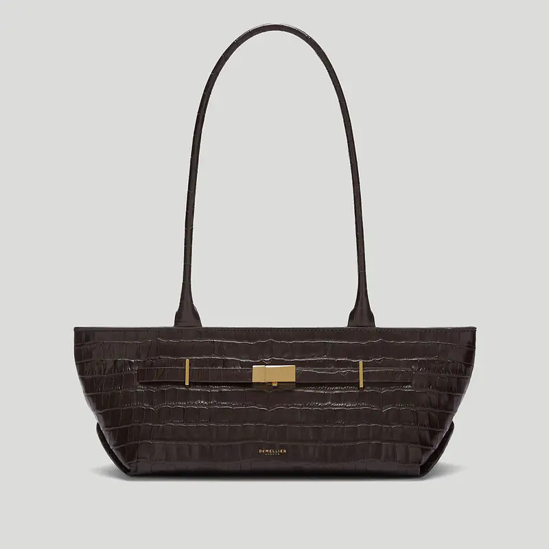 Alison Toby x The New York Shoulder | Cocoa Croc-Effect | DeMellier | DeMellier
