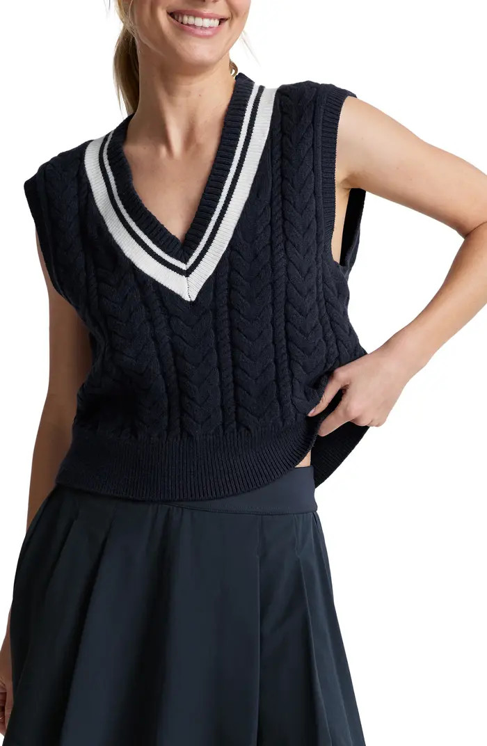 Cable Tipped Sweater Vest | Nordstrom
