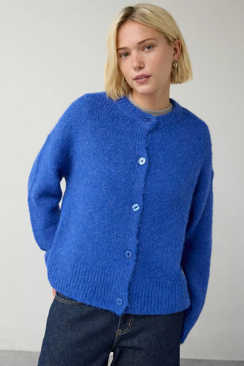 BDG Becca Brushed Knit Oversized Cardigan | Urban Outfitters (US and RoW)
