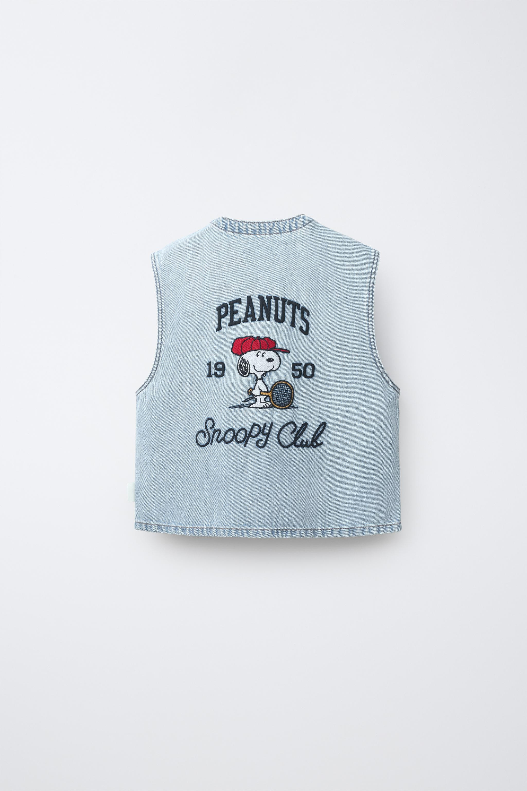 SNOOPY PEANUTS™ DENIM VEST | Zara US