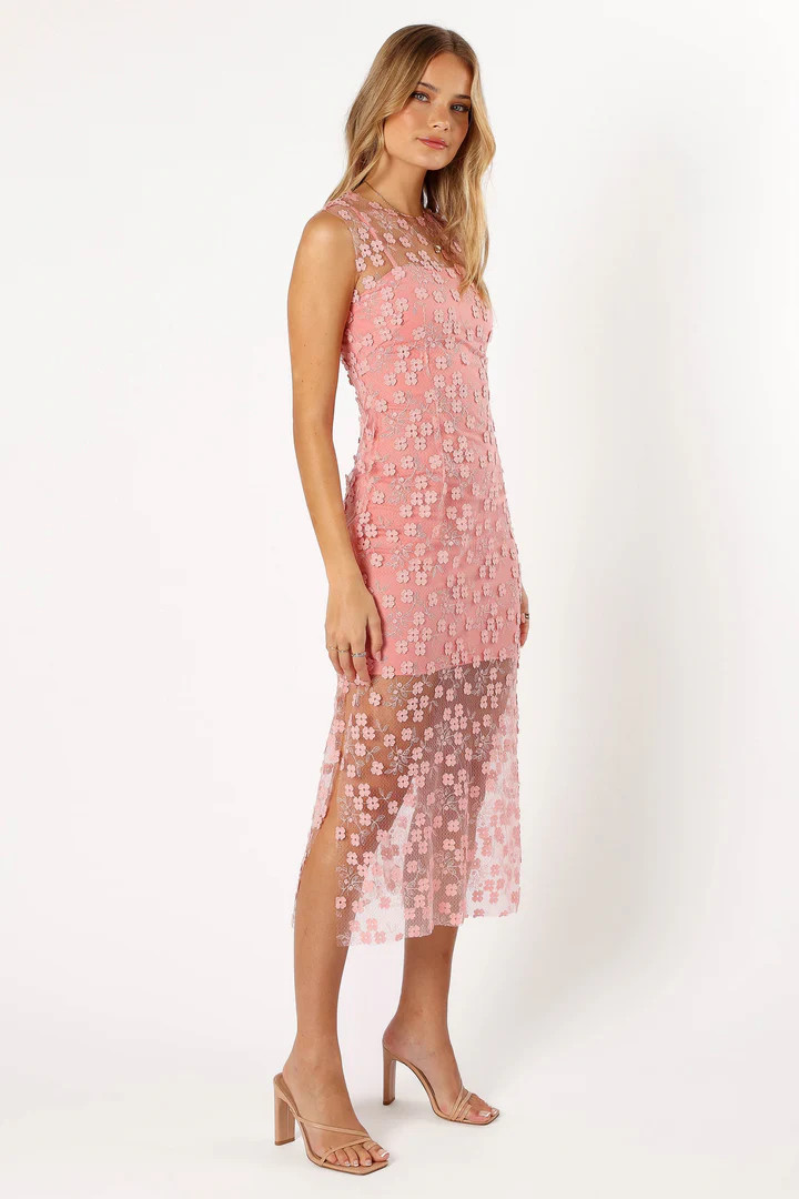Nicholi Midi Dress - Pink Floral | Petal & Pup (US)
