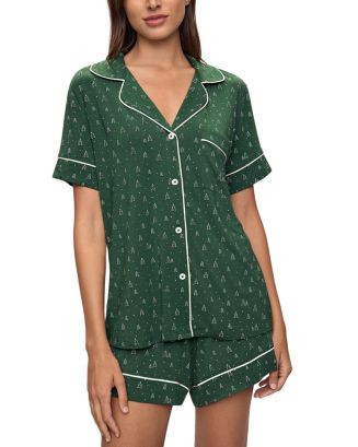 Eberjey Gisele Relaxed Short Sleeve Christmas Top & Shorts  | Bloomingdale's Women | Bloomingdale's (US)